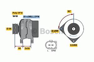 Генератор для моделей: SEAT (TOLEDO, LEON), VOLKSWAGEN (POLO,POLO,GOLF,GOLF,LT,LT,NEW,BORA,CADDY,BORA,POLO,NEW,MULTIVA