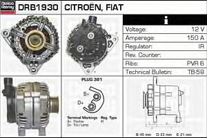 Генератор для моделей: CITROËN (EVASION, JUMPY,BERLINGO,BERLINGO,XSARA,XSARA,XANTIA,XANTIA,XSARA,XSARA,JUMPY,JUMPY,C5,C