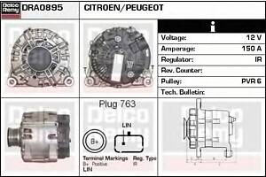 Генератор для моделей: CITROËN (XSARA, C8, C4, C4, C5, C5, C4, JUMPY, JUMPY, C4, C5, C5, BERLINGO, BERLINGO, C3, C3, DS3, C4, DS4, DS5, C4