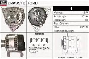 Генератор для моделей: FORD (FIESTA, FIESTA,KA), MAZDA (121)