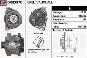 Генератор для моделей: OPEL (ASTRA, ASTRA, ASTRA, CORSA, COMBO, CORSA, MERIVA, COMBO, ASTRA, TIGRA), VAUXHALL (ASTRA, ASTRA, ASTR