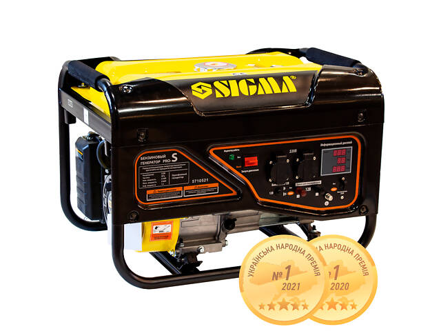 Бензиновий генератор 2.5/2.8кВт 4-х тактний ручний запуск Pro-S SIGMA (5710521) - Фото 1