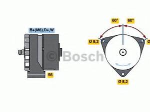 Генератор BOSCH 0986031270 на MERCEDES-BENZ UNIMOG