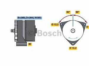 Генератор BOSCH 0986037440 на MERCEDES-BENZ T2/LN1 фургон/универсал