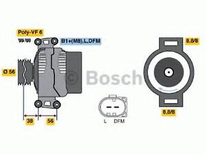 Генератор BOSCH 0986046180 на SKODA SUPERB (3T4)