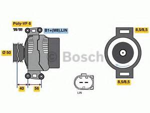 Генератор BOSCH 0986049010 на MERCEDES-BENZ SPRINTER 5-t c бортовой платформой/ходовая часть (906)