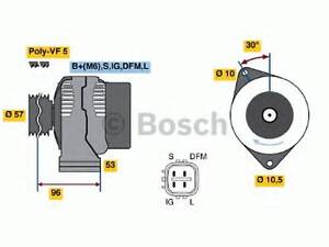 Генератор BOSCH 0986049221 на TOYOTA ESTIMA (MCR3_, ACR3_, CLR3_)