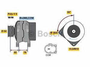 Генератор BOSCH 0986080580 на BMW 3 седан (E90)