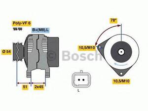 Генератор BOSCH 0986080660 на CITROËN C5 II (RC_)