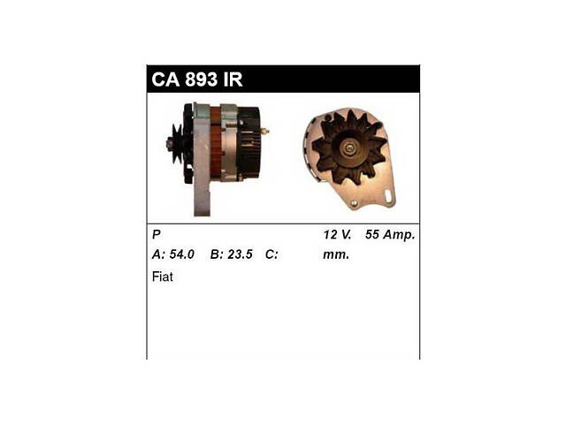 Генератор CA893IR FIAT Seicento 98-10