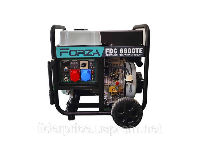Генератор дизельний FORZA FDG8800TE 6.0/6.5 кВт 220/380В з електрозапуском, оригінал! - Фото 1