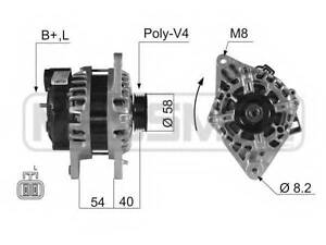 Генератор HYUNDAI,KIA ERA 210022A на HYUNDAI EXCEL I (X-3)