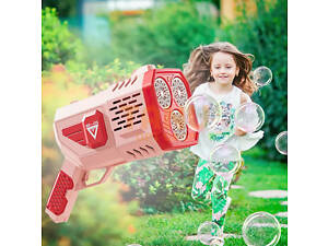 Генератор мыльных пузырей Bubble GUN 333-16 Розовый