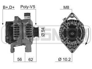 Генератор OPEL COMBO / OPEL SIGNUM (Z03) / OPEL ASTRA H (A04) 1998-2019 г.