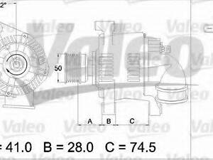 Генератор VALEO 437367 на BMW 7 седан (E38)