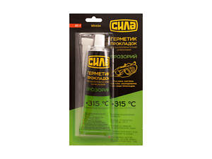 Герметик високотемпературний Сила 85г прозорий (951434)
