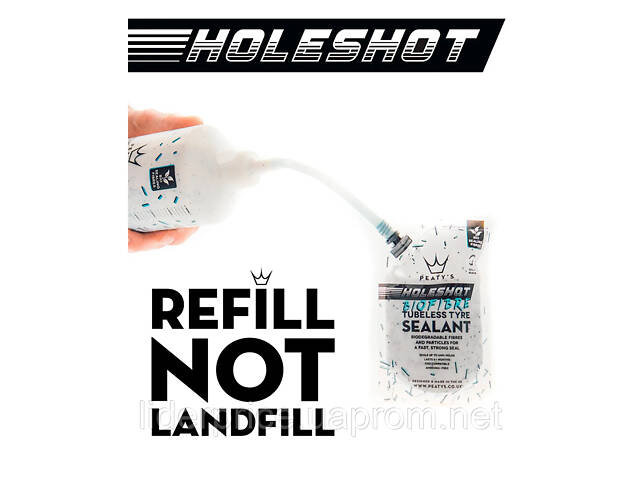 Герметик бескамерный Peaty's Holeshot BioFibre Tubeless Tyre Sealant, 25L, Оригінал! - Фото 5
