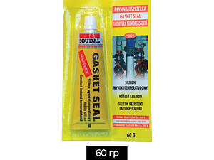 Герметик силіконовий термостійкий до 285°С 60 г червоний [000020000000060501] Gasket Seal Soudal