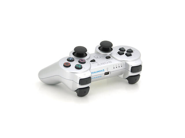 Геймпад бездротовийї для PS3 SONY Wireless DUALSHOCK 3 (Silver), 3.7V, 500mAh, Blister - Фото 1