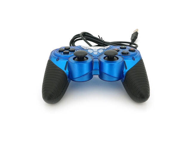 Геймпад Brazzers BR-8600 дротовий для ПК, USB 2.0, Double Shock, Blue, Blister - Фото 3