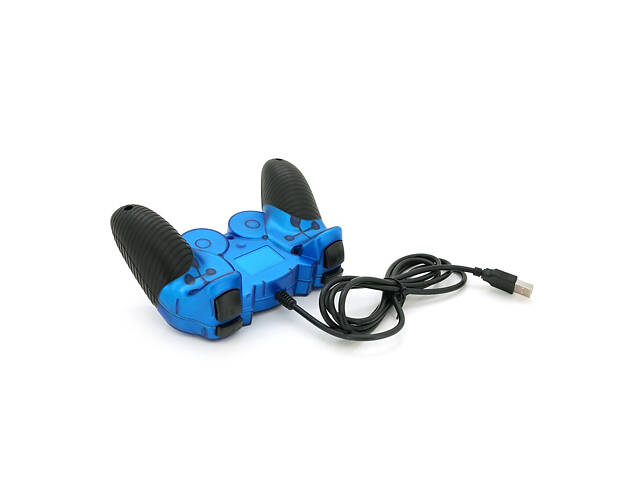 Геймпад Brazzers BR-8600 дротовий для ПК, USB 2.0, Double Shock, Blue, Blister - Фото 4