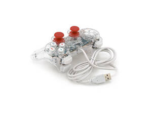 Геймпад Brazzers BR-Ucom дротовий для ПК, USB 2.0, Transparent, Blister
