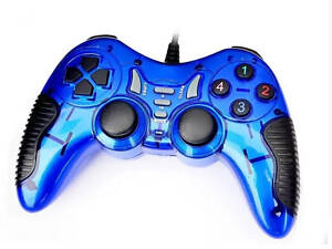Геймпад дротовий для ПК U-900 USB 2.0 DualShock (Blue)