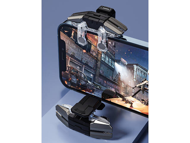 Геймпад триггер для смартфона Union JS 65 с Air Mapping макросом до 50 нажатий для PUBG пабг COD Standoff 2 iOS Android - Фото 2