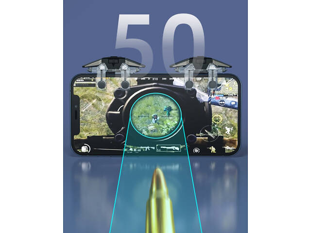 Геймпад триггер для смартфона Union JS 65 с Air Mapping макросом до 50 нажатий для PUBG пабг COD Standoff 2 iOS Android - Фото 7