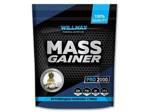 Гейнер Willmax Mass Gainer 2000 g 20 servings Pineapple Coconut