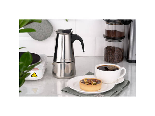 Гейзерна кавоварка Ardesto Gemini Apulia 4 чашки (AR0804SS) - Фото 5