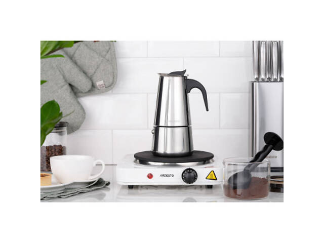 Гейзерна кавоварка Ardesto Gemini Apulia 4 чашки (AR0804SS) - Фото 6