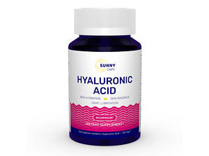 Гіалуронова кислота, Hyaluronic Acid Powerful, Sunny Caps, 120 мг, 60 капсул