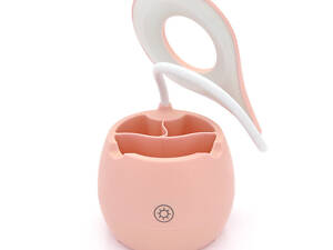 Гибкая настольная лампа-органайзер SST-813, 3 режима, 4,2V 300mAh. microUSB, 3 часа работы, 42см, 200гр, PINK,