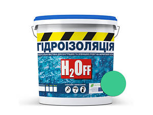 Гидроизоляция универсальная акриловая краска мастика Skyline H2Off Зеленая 6 кг