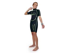 Гидрокостюм Best Divers Shorty Kids 2.5 mm 10 Black/Lime (1053-AD0970-10)