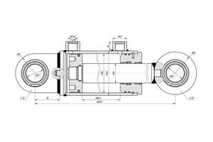 Гидроцилиндр опоры 110*56*280.680