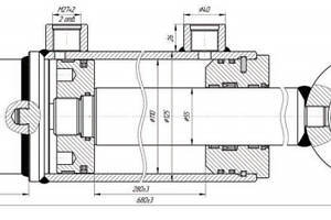 Гидроцилиндр опоры 110*56*280.680