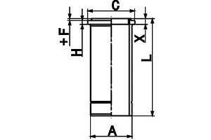 Гільза циліндра для моделей: MERCEDES-BENZ (ACTROS), SETRA (Series)