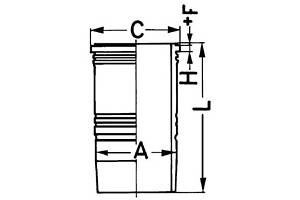 Гільза циліндра для моделей:MERCEDES-BENZ (O,O,LK-LN2,SK,O,NG)
