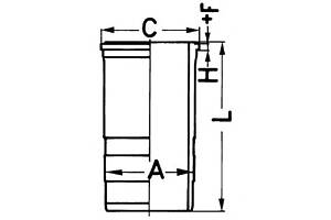 Гільза циліндра для моделей: MERCEDES-BENZ (TOURISMO, CITARO, TRAVEGO, AXOR, CONECTO, TOURO, AXOR, O), SETRA (Series)
