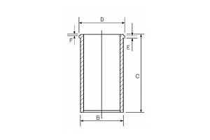 Гильза цилиндра блока двигателя 1404930000