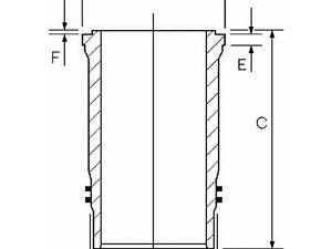 Гильза цилиндра блока двигателя 1445116000