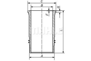 Гильза цилиндра блока двигателя