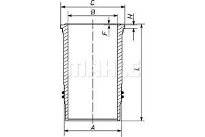 Гильза цилиндра блока двигателя