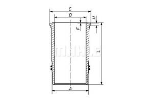 Гильза цилиндра блока двигателя