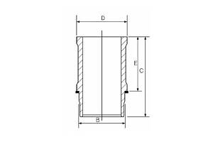 Гильза цилиндра блока двигателя