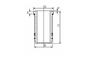 Гильза цилиндра блока двигателя
