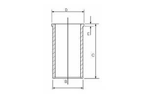 Гільза циліндра блоку двигуна GOETZE 1402135000