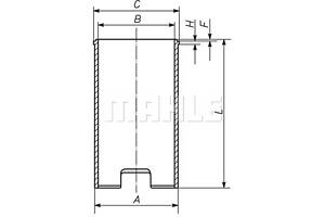 Гільза циліндра Mahle VW